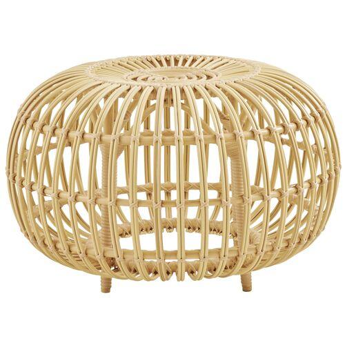 Franco Outdoor Large Ottoman - Natural - Sika Design - Beige | Footstool, Footrest, Low Seat - Ideal Storage, Decor, Furniture