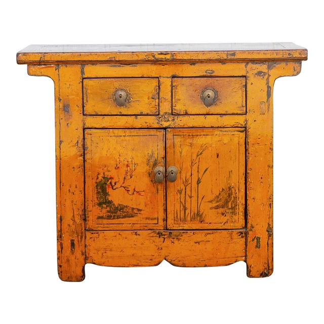 Painted High Gloss Chinese Cabinet - de-cor - Orange