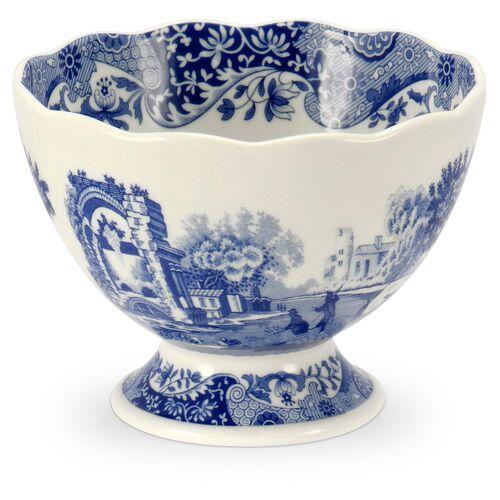 Spode Blue Italian Footed Bowl