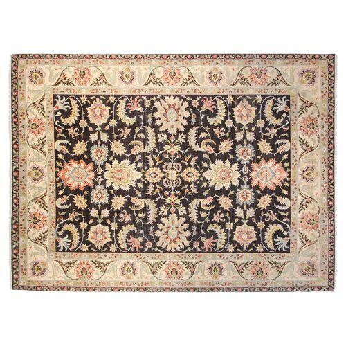 9'x12' Oushak Rug - Black - F.J. Kashanian - Black | Floor Covering, Carpet, Mat, Area Rug - Hand Knotted