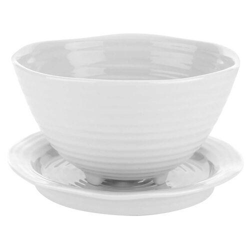Sophie Conran Berry Bowl with Saucer - White - Portmeirion