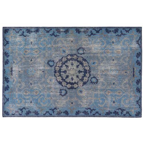 Banes Rug - Blue - Blue | Floor Covering, Carpet, Mat, Area Rug - Hand Knotted - 9'x13'