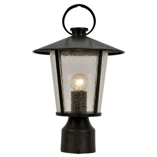 Andover Outdoor Post Mount - Matte Black - Crystorama