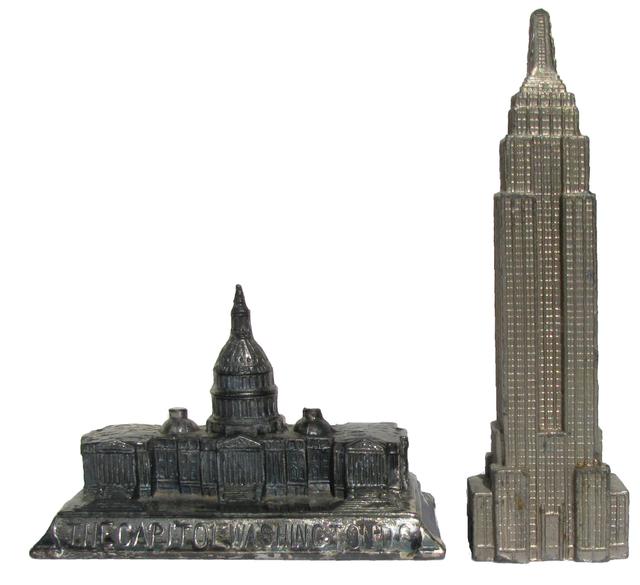Midcentury Architectural Models - Set of 2 - Chez Vous - Silver