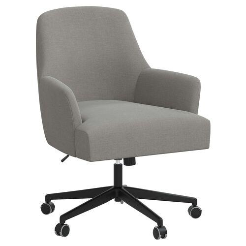 Darcy Desk Chair - Linen - Gray