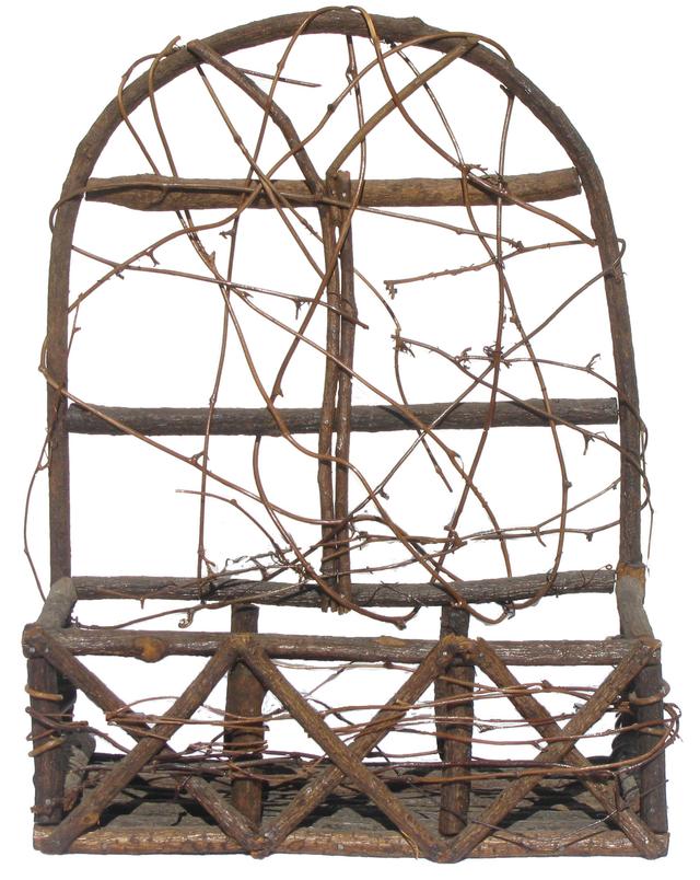 Organic Chic Twig Tabletop / Wall Shelf - Chez Vous - Brown