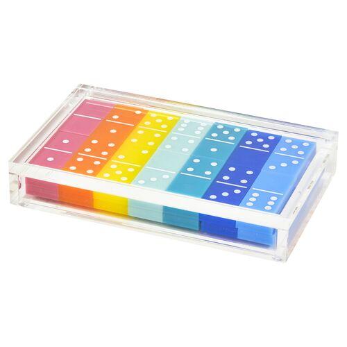 Lucite Domino Set - Multi
