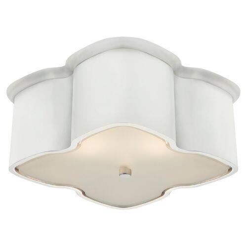 Visual Comfort - Bolsena Clover Flush Mount - White | Ceiling Mount, Flush Fixture, Made of Brass, Hardwired, Ideal For Entryway