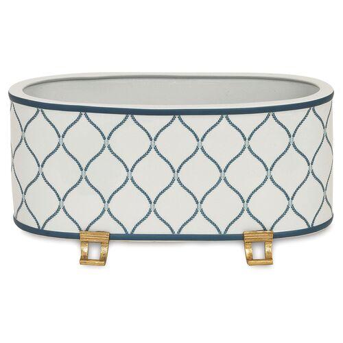 18" Deane Planter - Slate/White - Port 68 - 18"