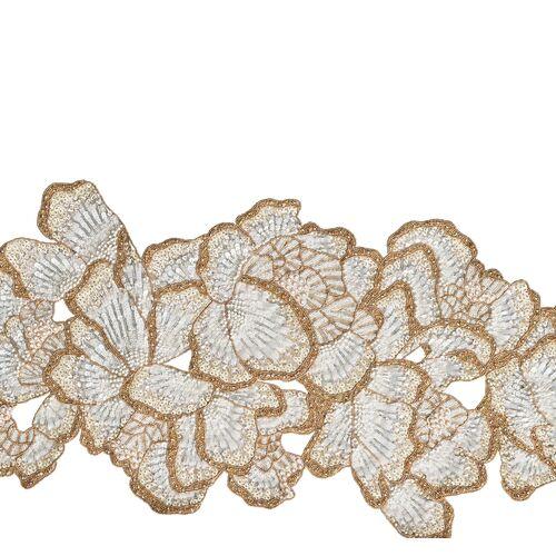 Botanica Runner - White/Gold - Kim Seybert