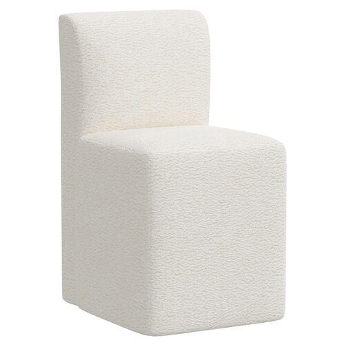 Graham Dining Chair - Sheepskin Natural - White | Accent Chair, Arm chair