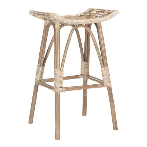 Barajas Rattan Barstool - Beige