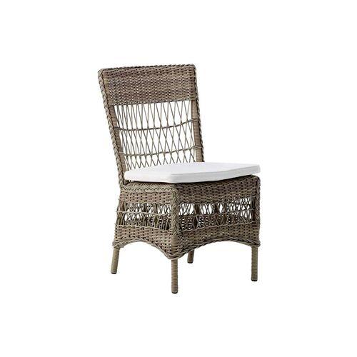 Marie Outdoor Side Chair - Antique/White - Sika Design