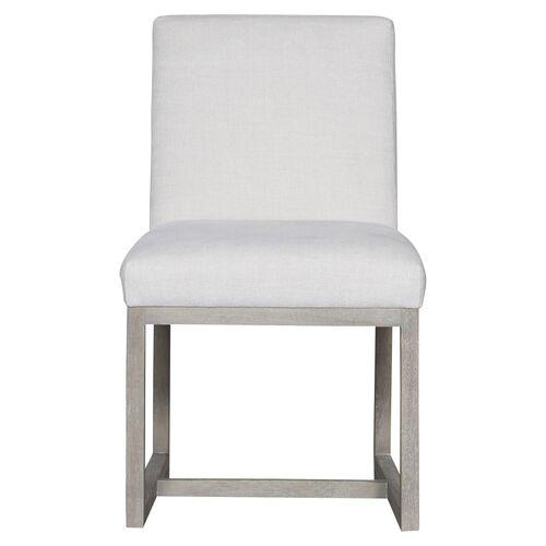 Carter Dining Side Chair - Ivory/White Crypton