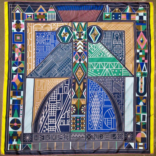 Hermï¿½ï¿½ï¿½ï¿½s NDOP Scarf with Box - The Emporium Ltd. - Blue