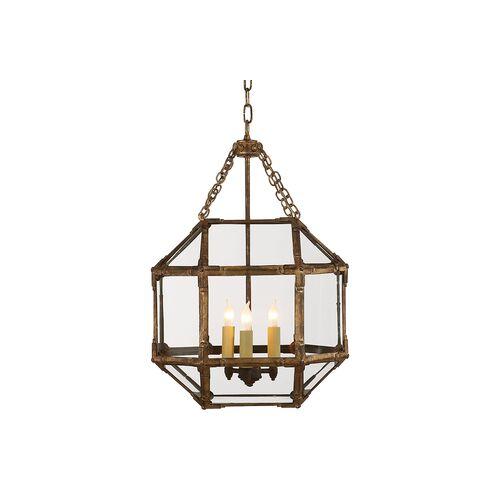 Visual Comfort - Morris Lantern - Antiqued Gold/Clear