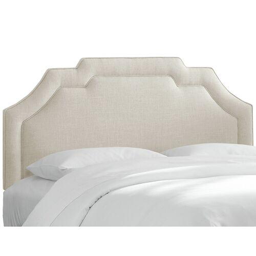 Lola Linen Headboard - Handcrafted - Beige | Bedhead, Bed Back - Comfortable, Supportive
