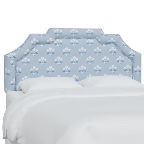 Lola Headboard - Block Vase Floral - Blue | Bedhead, Bed Back - Comfortable, Supportive - Exclusive