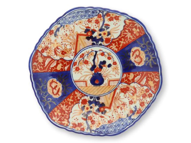 C.1880 Japanese Imari Charger - Rose Victoria - Blue