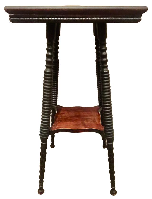 Early 1900s American Bobbin-Legged Table - The Emporium Ltd. - Brown