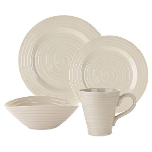 Asst. of 4 Sophie Conran Place Setting - Pebble - Portmeirion - Beige