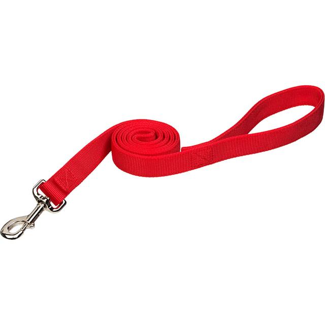 Coastal Pet Double-Ply Dog Leash Personalized, Red, 6 ft. Long, 1 in. Wide, Medium/Large