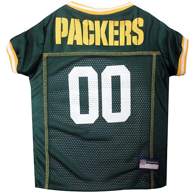 Pets First NFL NFC North Mesh Jersey For Dogs, Green Bay Packers, Small