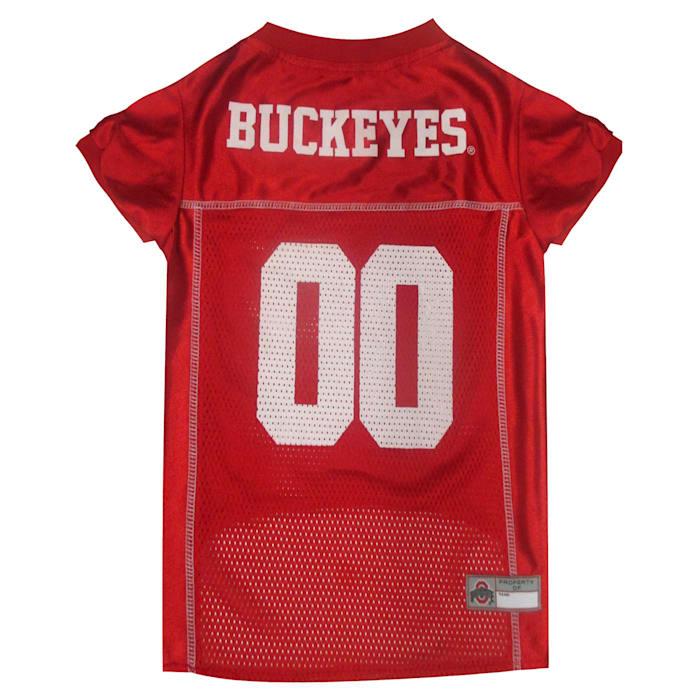 Pets First NCAA BIG 10 Mesh Jersey for Dogs, Ohio State, Medium