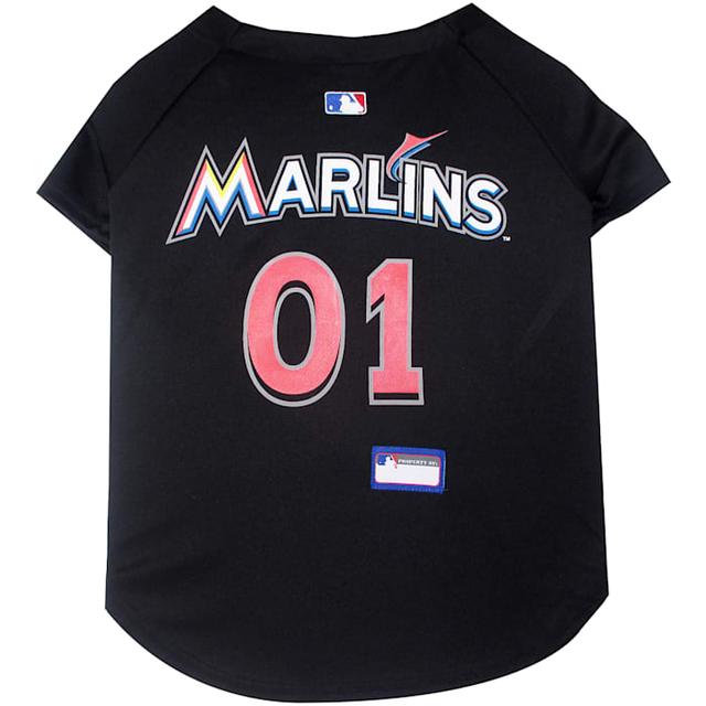 Pets First MLB National League East Jersey for Dogs, Miami Marlins, Medium
