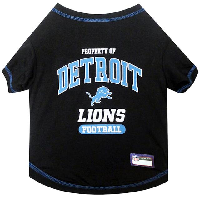 Pets First NFL NFC North T-Shirt For Dogs, Detroit Lions, Medium