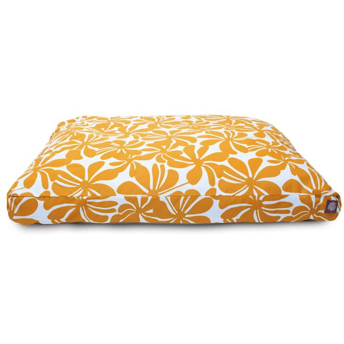 Majestic Pet Yellow Plantation Shredded Memory Foam Rectangle Dog Bed, 27" L x 20" W, Small