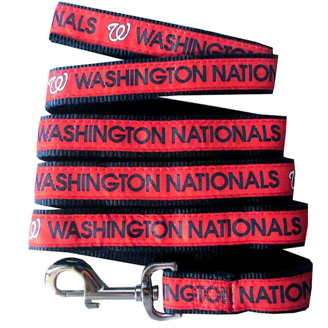 Pets First Washington Nationals Leash, Red, Large