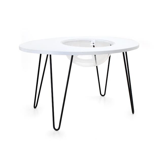 Hauspanther Collection by Primetime White NestEgg for Cat, 28" L X 20" W X 16.5" H, Medium