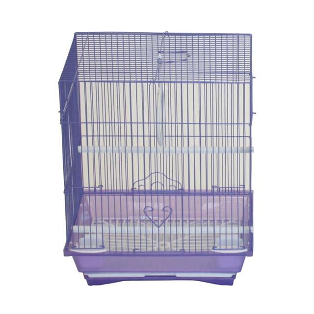 YML Purple Flat Top Parakeet Cage, 13.3" L X 10.8" W X 16.5" H