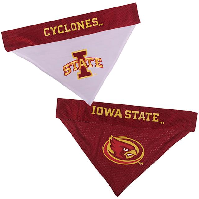 Pets First NCAA BIG 12 Reversible Bandana for Dogs, Iowa State Cyclones, Large/XL
