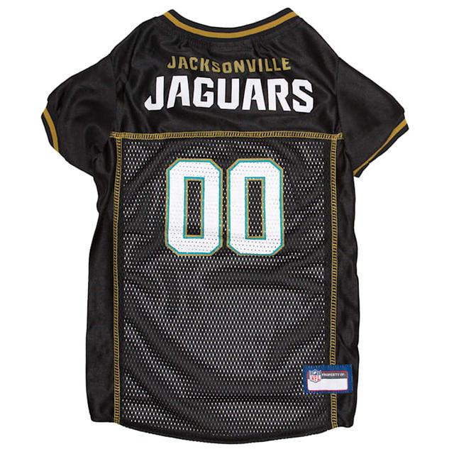 Pets First NFL AFC South Mesh Jersey For Dogs, Jacksonville Jaguars, Black, 2XL