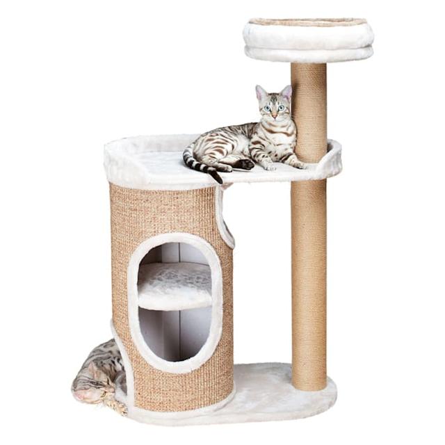 TRIXIE Falco Condo With Scatching Post for Cats, Gray, 46.1" H