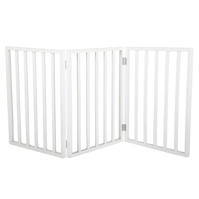 PETMAKER Freestanding Wooden White Pet Gate, 1" L X 54" W X 24" H, Large
