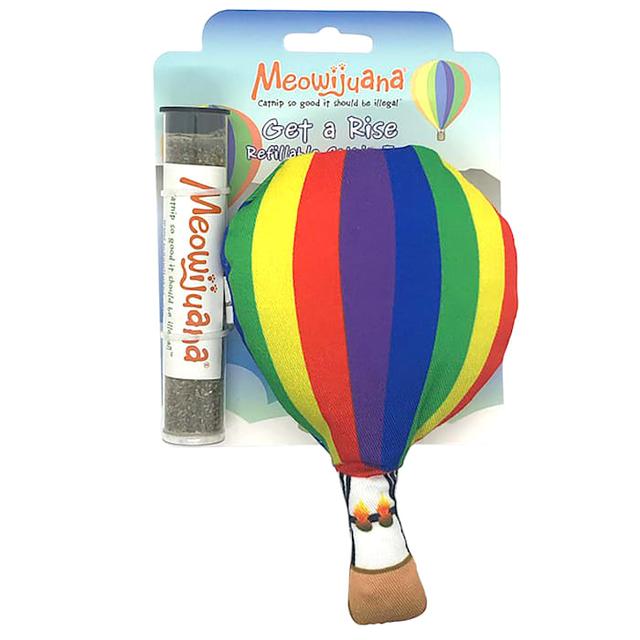 Meowijuana Get A Rise Refillable Balloon Cat Toy, Medium