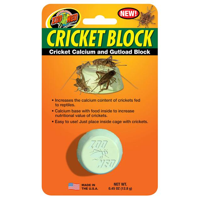 Zoo Med Cricket Calcium & Gutload Block, 0.45 oz