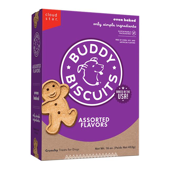 Buddy Biscuits Assorted Flavors Crunchy Dog Treats, 16 oz