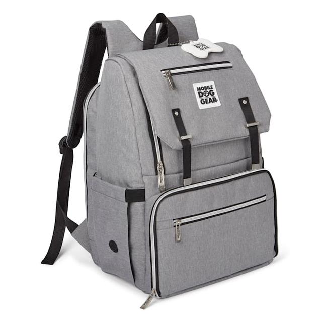 Mobile Dog Gear Gray Ultimate Week Away Backpack, 11" L X 6.5" W X 17.2" H