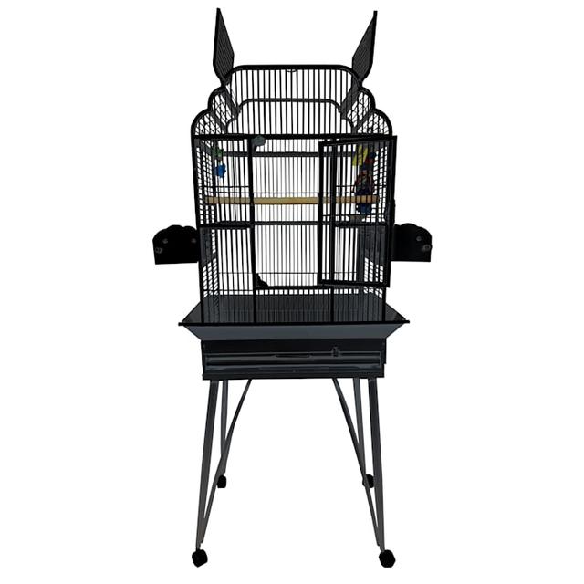 A&E Cage Company 2217 Victorian Open Top Cage in Black, 22" L X 17" W X 62" H