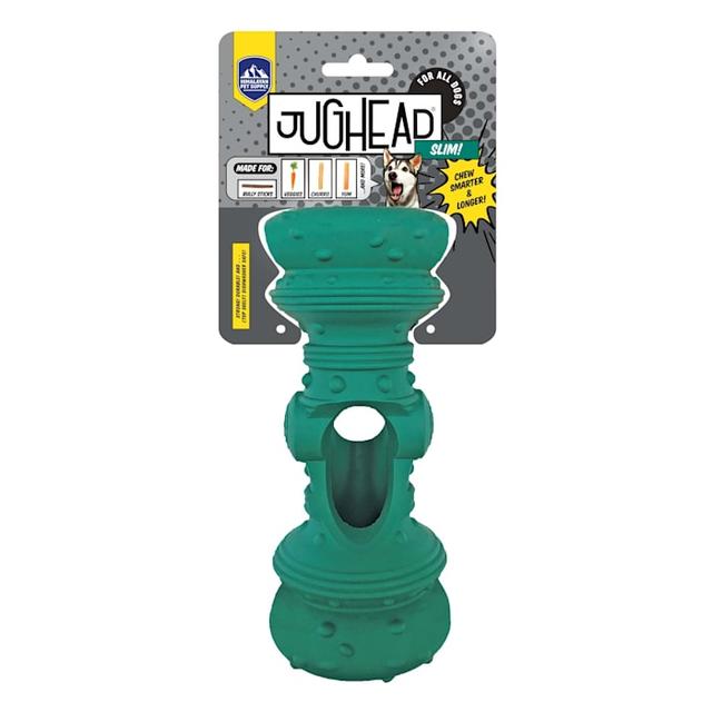 Himalayan Dog Chew Jughead SLIM Dog Toy, Green, Medium