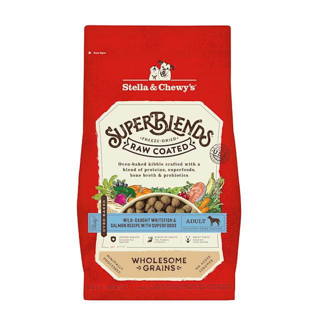 Stella & Chewy's SuperBlends Raw Coated Wholesome Grains Wild-Caught Whitefish Dog Food, 3.5 lbs.