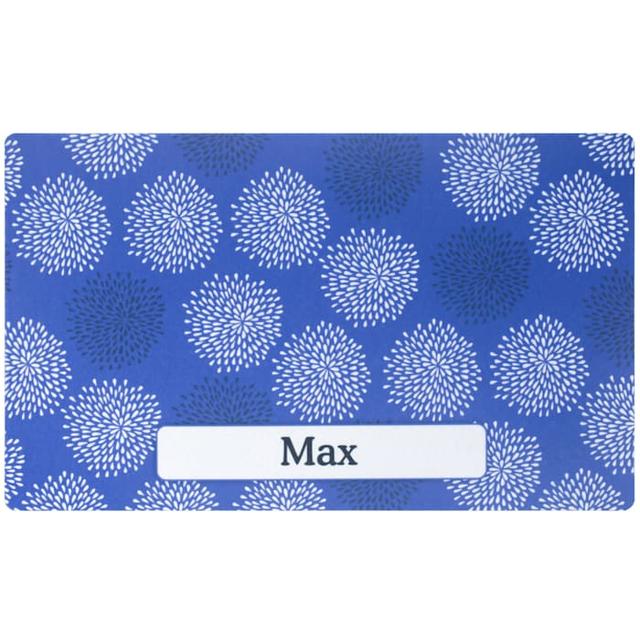 Drymate Good Medicine Blue Personalized Pet Feeding Mat, 12" L X 20" W X 0.12" H