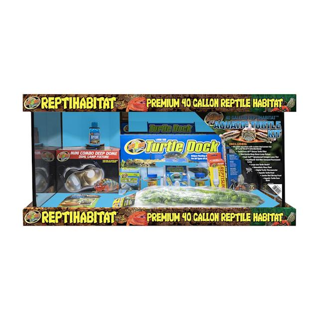 Zoo Med Aquatic Turtle Kit, 40 Gallon, Transparent