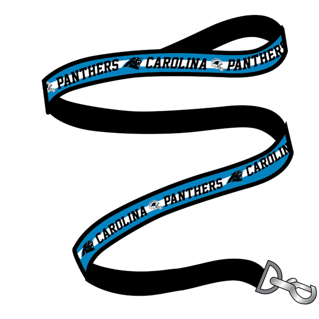 Pets First Carolina Panthers Satin Dog Leash, 0.5 ft., Small