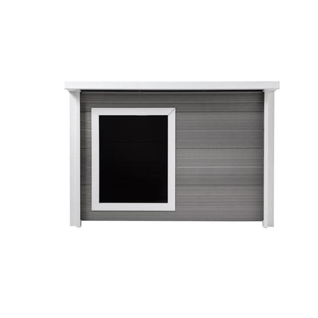 New Age Pet ECOFLEX Rustic Lodge Dog House, Grey, Gray, XL