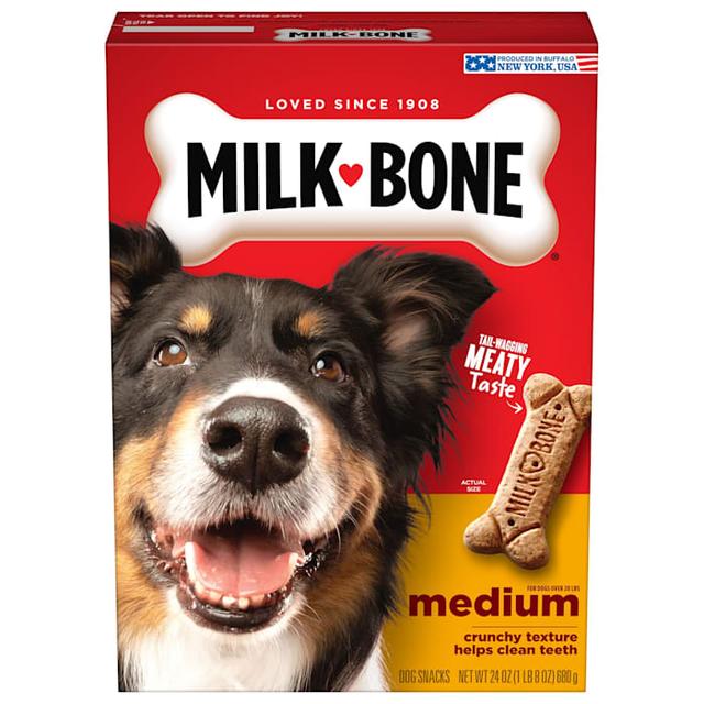 Milk-Bone Medium Crunchy Original Dog Biscuits Dog Treats, 24 oz.